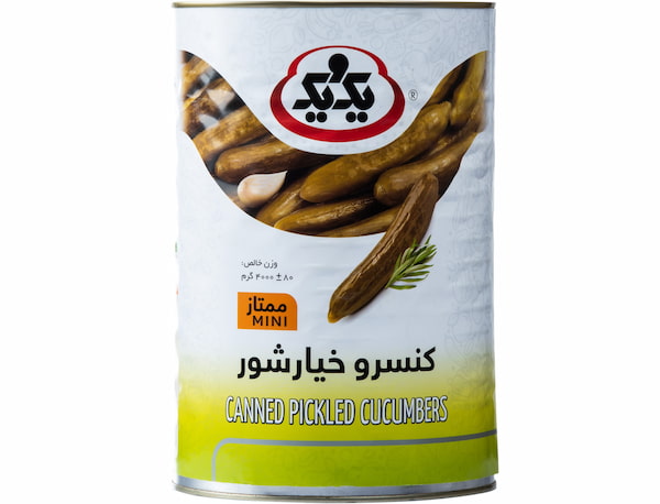 خرید و قیمت خیارشور کنسروی یک و یک + فروش صادراتی